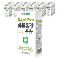 파스퇴르 바른목장 우유 190ml 24개