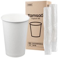 탐사 고평량 종이컵 무인쇄 380ml 1개입 300개 Image