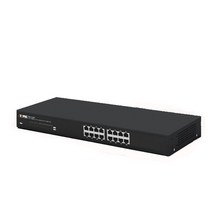 아이피타임 SW1600 16포트 스위칭허브 19인치 랙용, 메탈