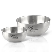 홈셰프 국산 프리미엄 스텐레스27종 믹싱볼 (20+28cm) 2종세트