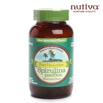 뉴트렉스하와이 퓨어 하와이안 스피룰리나 퍼시피카 1000mg 스피어민트 타블렛 글루텐 프리 비건, 180개입, 1개