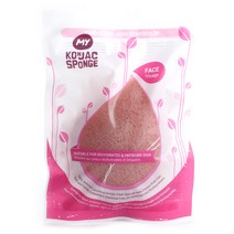 My Konjac Sponge 페이셜 프렌치 핑크 클레이 스펀지, French Pink, 1개