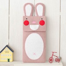 [난쟁이똥자루] (펠트DIY) 필통(DIY) -부끄부끄 토순이, 1개