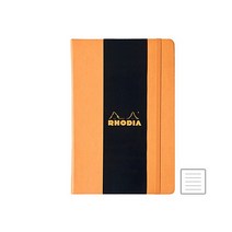 로디아 뷰티크 웹노트 A6 줄지, 오렌지, 1개