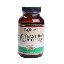 라이프타임 레드 이스트 라이스 & 폴리코사놀 베지테리안 캡슐, 60개입, 1개