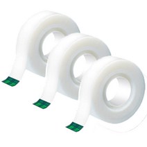 텐샾 스카치 매직테이프 810 리필 18mm x 15m, 투명, 3개
