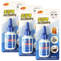 브이텍 초강력 순간접착제 20g, 3개