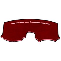 렉스디 논슬립 대시보드커버 기아 카니발 그랜드 스피커 무 네비, 레드 + 블랙띠, 1개