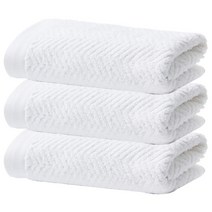 소프트터치 헤링본 호텔수건 200g 40수 코마사, 모던화이트, 3개