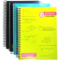 미소로 3000 수학 연습장, 연두+파랑+검정+민트, 4개입