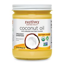 누티바 코코넛 오일 버터리 플레이버 비건, 414ml, 1개