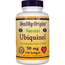 헬시오리진스 내추럴 유비퀴놀 50mg 소프트젤 글루텐 프리, 150개입, 1개