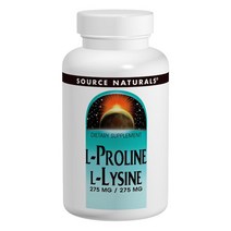 소스내츄럴스 L-프롤린 L-라이신 275mg 타블렛, 60개입, 1개, 60정