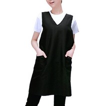 라인유니폼 백 크로스 유니폼 앞치마, LN689 블랙, 1개