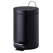이케아 VORGOD 페달휴지통 3L, 블랙, 1개