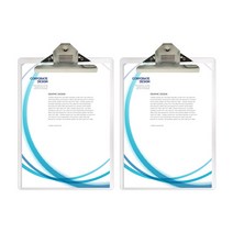 블루마토 클립보드판 집게형 A4 8030A, 랜덤 발송, 2개입