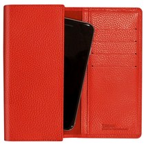 크레앙 천연 소가죽 지갑형 핸드폰 케이스