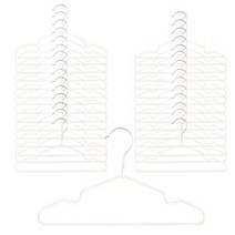 리에노 코팅 논슬립 옷걸이 어린이용, 화이트, 30개