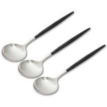 큐티폴 고아 디저트 스푼, 블랙, 3개