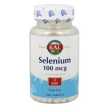 Kal 셀레늄 100mcg 타블렛, 100개입, 1개