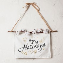 홀리데이 크리스마스 목화 패브릭 가렌더, 혼합 색상