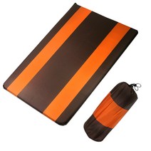 노마드 더블 황동2구 자충매트, 브라운 + 오렌지