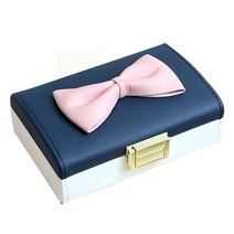 히키스 예물보관 휴대용 리본 보석함, 화이트