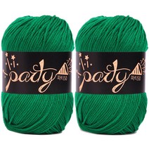 브랜드얀 파티50 뜨개실 2p, 69 녹색