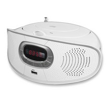코비 포터블 CD플레이어, MP-CD356[화이트], 화이트