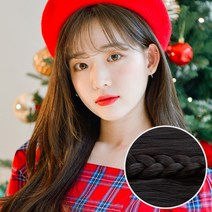 가발나라 밀착스킨 붙임머리 5섹션 아이즈 45cm, 다크블랙, 1개