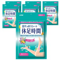 휴족시간 쿨링시트, 6개입, 6개