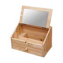 홈인퍼니처 미스티 삼나무 원목 좌식 화장대 서랍형 중, 네츄럴