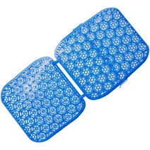 유비오토 만능 통풍 쿨링 자동차시트 전 차종, 블루, 1개