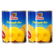 프레스코 파인애플슬라이스 통조림, 830g, 2개