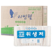 리빙웰 나무젓가락 업소용 비닐포장 500p, 8개입, 1개