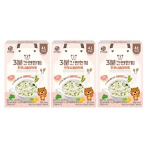 미즈앤코 3분간편한끼, 한우사골미역죽, 3개