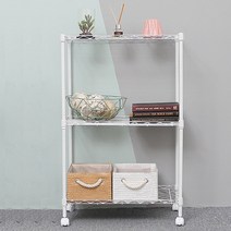 팬물산 600 베이직 화이트 3단 선반 상