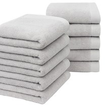 코튼타올 프리미엄 무지타올 170g 30수 연사, 라이트그레이, 10개