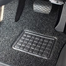 순수카매트 확장형 코일 카매트 올블랙 현대, 현대 YF쏘나타 (LPG) (2009년 ~ 2014년) (3P)