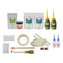 셀프줄눈마켓 욕실바닥 1곳용 줄눈 보수제 라이트 풀세트 홀로그램실버, 1세트