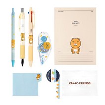 아이콘스 카카오프렌즈 라이언 필기 문구세트, 랜덤 발송(마스킹테이프), 1세트