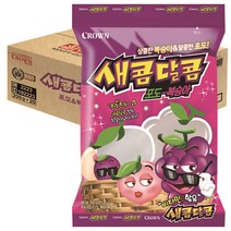 크라운 새콤달콤 포도복숭아 츄잉캔디, 200g, 20개입