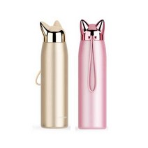 푸코 T23 헬로드림 플래쉬 폭스 보온병 350ml x 2p 세트, 골드, 핑크