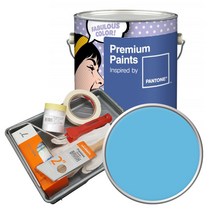 노루페인트 팬톤 외부용 실외 저광 페인트 4L 세트, 15-4421 Blue Grotto