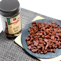 야아부르니 강아지 국내산 수제간식 통간식, 유황 연어 큐브, 1개