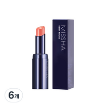 미샤 듀이 루즈 립스틱 3.3g, 멜로우피치, 6개