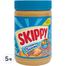 스키피 크리미 땅콩버터, 462g, 5개