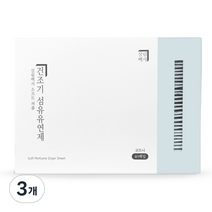 살림백서 소프트 퍼퓸 건조기 드라이 시트 섬유유연제 코트니, 40개입, 3개