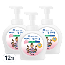 아이깨끗해 핸드워시 용기형 상큼한 레몬향, 490ml, 12개