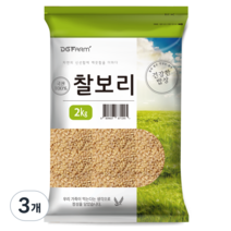 대구농산 건강한밥상 국산 찰보리쌀, 2kg, 3개